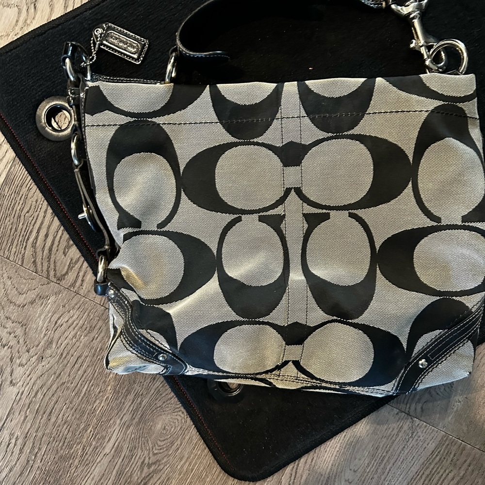 Coach Black and Gray Women's Bag